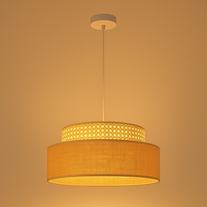 Κρεμαστό φωτιστικό οροφής BOHO 1xE27/60W/230V rattan