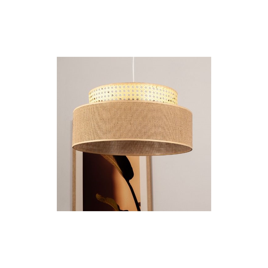 Κρεμαστό φωτιστικό οροφής BOHO 1xE27/60W/230V rattan