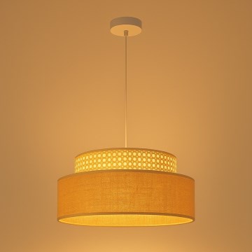 Κρεμαστό φωτιστικό οροφής BOHO 1xE27/60W/230V διάμετρος 40 cm rattan