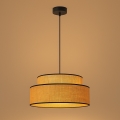 Κρεμαστό φωτιστικό οροφής BOHO 1xE27/60W/230V διάμετρος 40 cm μπεζ