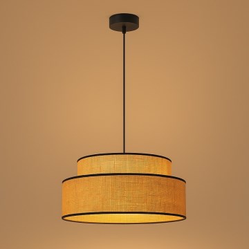 Κρεμαστό φωτιστικό οροφής BOHO 1xE27/60W/230V διάμετρος 40 cm μπεζ