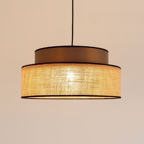 Κρεμαστό φωτιστικό οροφής BOHO 1xE27/60W/230V καφέ/μπεζ