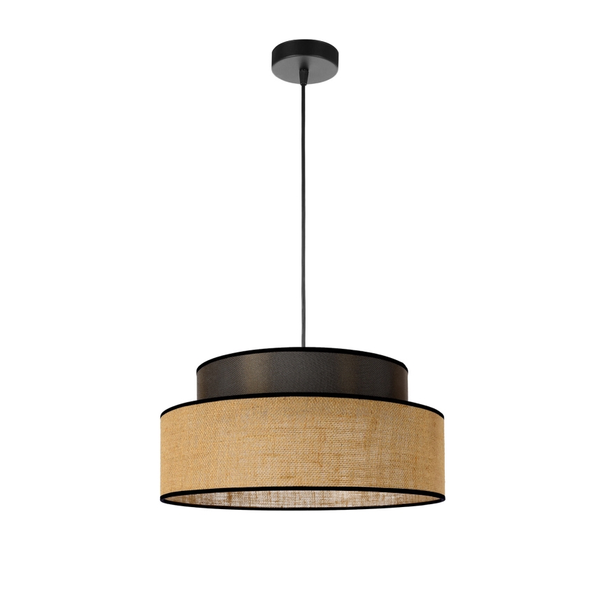 Κρεμαστό φωτιστικό οροφής BOHO 1xE27/60W/230V καφέ/μπεζ