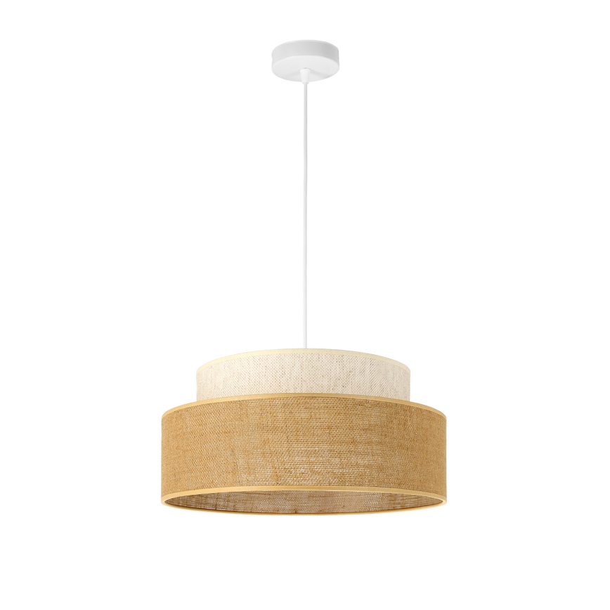 Κρεμαστό φωτιστικό οροφής BOHO 1xE27/60W/230V κρεμ/μπεζ