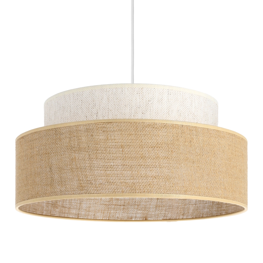 Κρεμαστό φωτιστικό οροφής BOHO 1xE27/60W/230V κρεμ/μπεζ