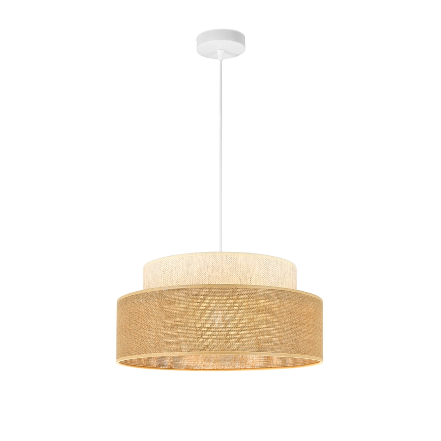 Κρεμαστό φωτιστικό οροφής BOHO 1xE27/60W/230V κρεμ/μπεζ