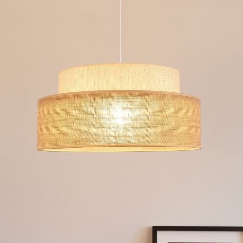 Κρεμαστό φωτιστικό οροφής BOHO 1xE27/60W/230V λευκό/μπεζ