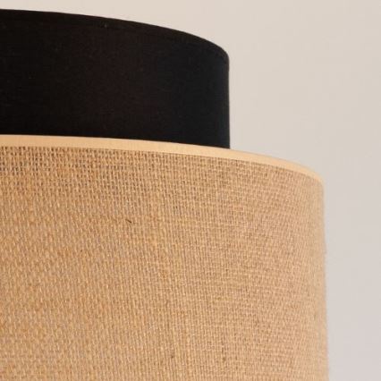 Κρεμαστό φωτιστικό οροφής BOHO 1xE27/60W/230V μαύρο/μπεζ