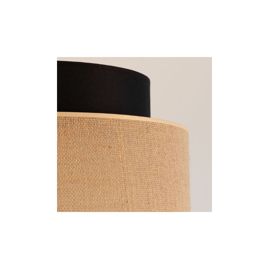 Κρεμαστό φωτιστικό οροφής BOHO 1xE27/60W/230V μαύρο/μπεζ