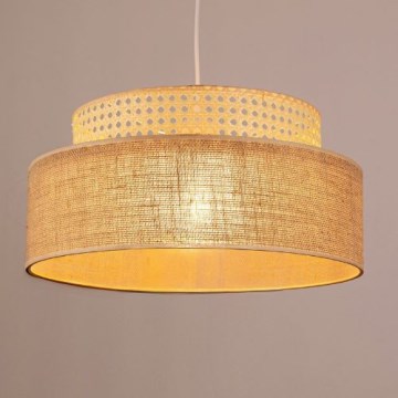 Κρεμαστό φωτιστικό οροφής BOHO 1xE27/60W/230V μπεζ