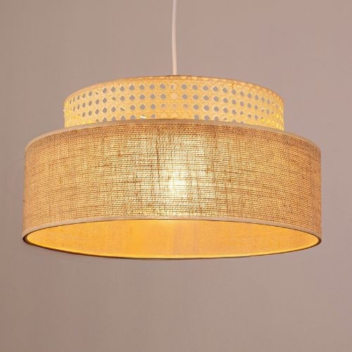 Κρεμαστό φωτιστικό οροφής BOHO 1xE27/60W/230V μπεζ