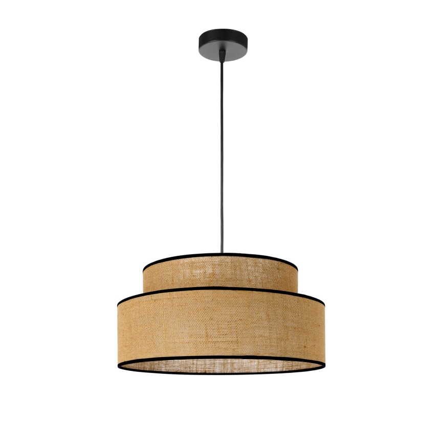 Κρεμαστό φωτιστικό οροφής BOHO 1xE27/60W/230V μπεζ