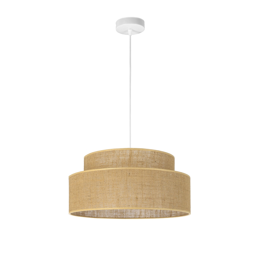 Κρεμαστό φωτιστικό οροφής BOHO 1xE27/60W/230V μπεζ