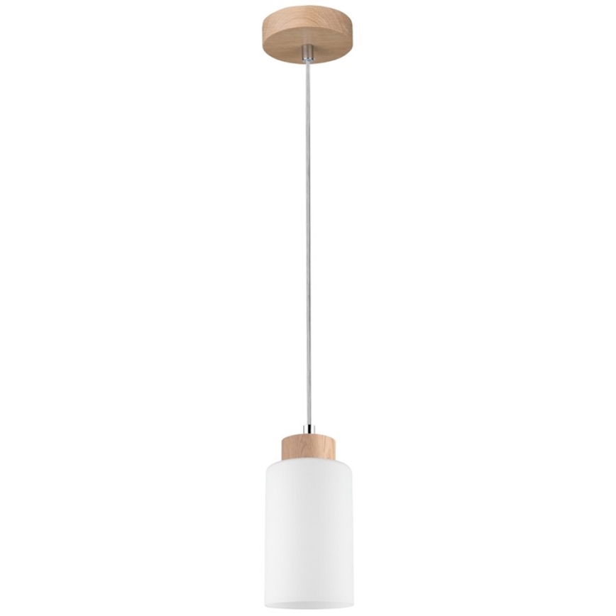 Κρεμαστό φωτιστικό οροφής BOSCO 1xE27/60W/230V δρυς