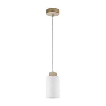 Κρεμαστό φωτιστικό οροφής BOSCO 1xE27/60W/230V Σημύδα