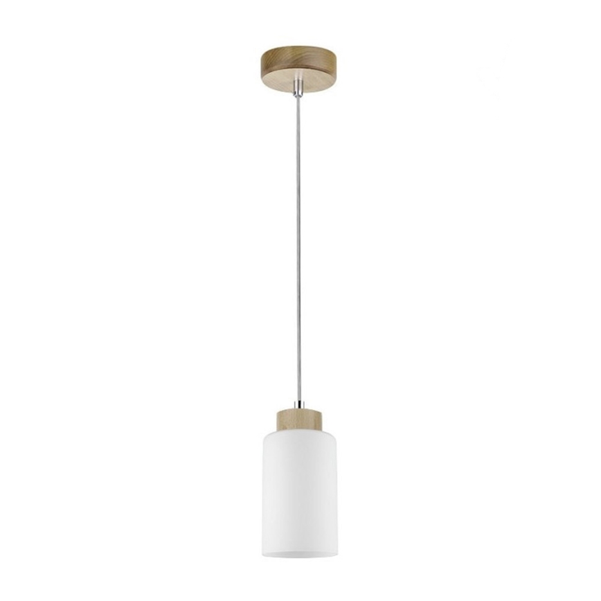 Κρεμαστό φωτιστικό οροφής BOSCO 1xE27/60W/230V Σημύδα