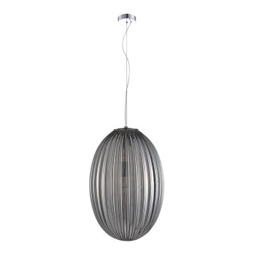 Κρεμαστό φωτιστικό οροφής BRAGA 1xE27/60W/230V γκρι