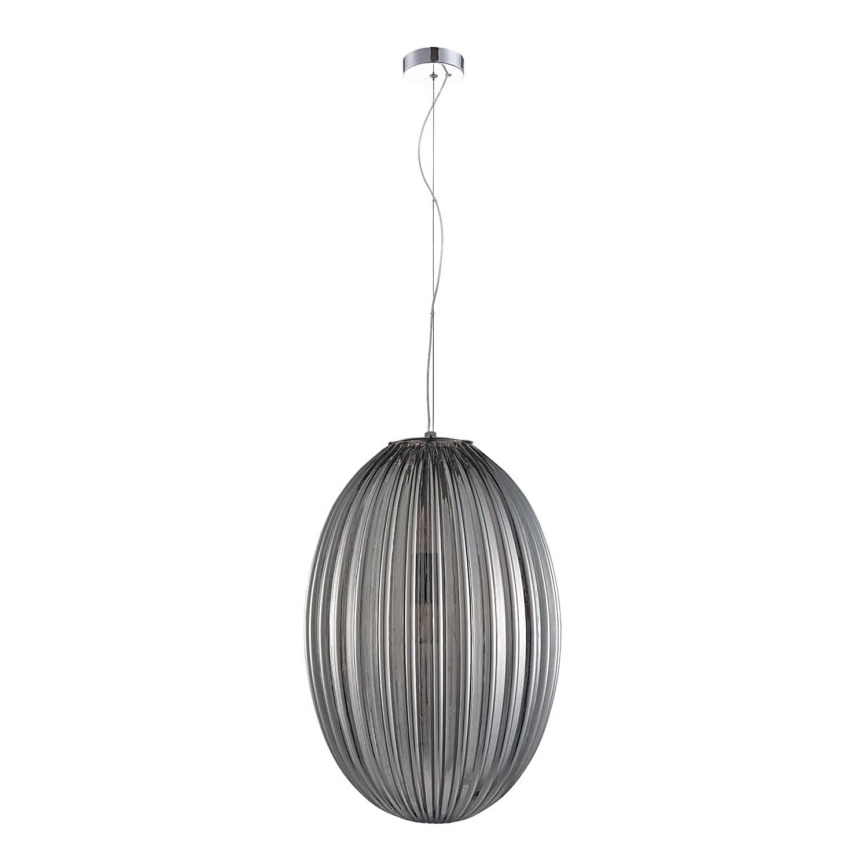 Κρεμαστό φωτιστικό οροφής BRAGA 1xE27/60W/230V γκρι