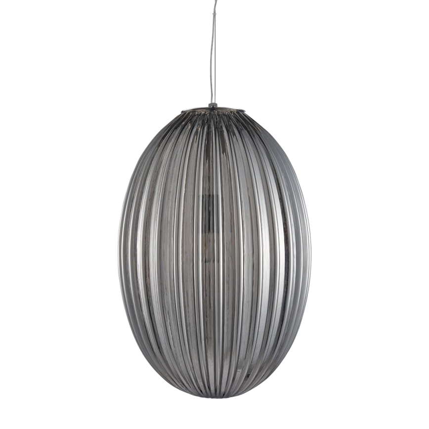Κρεμαστό φωτιστικό οροφής BRAGA 1xE27/60W/230V γκρι