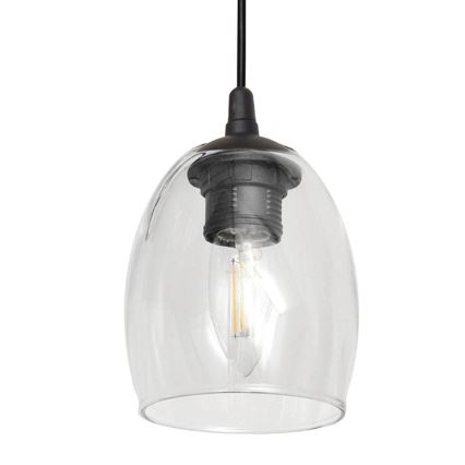 Κρεμαστό φωτιστικό οροφής BRILLANT 1xE27/15W/230V διαφανές