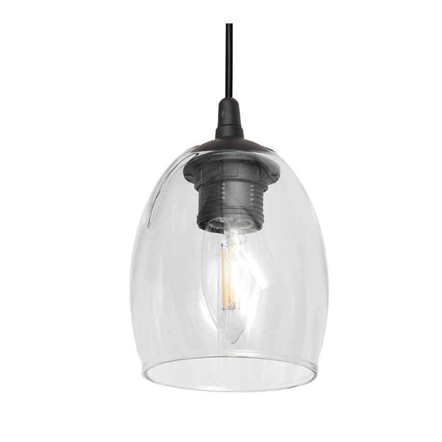 Κρεμαστό φωτιστικό οροφής BRILLANT 1xE27/15W/230V διαφανές