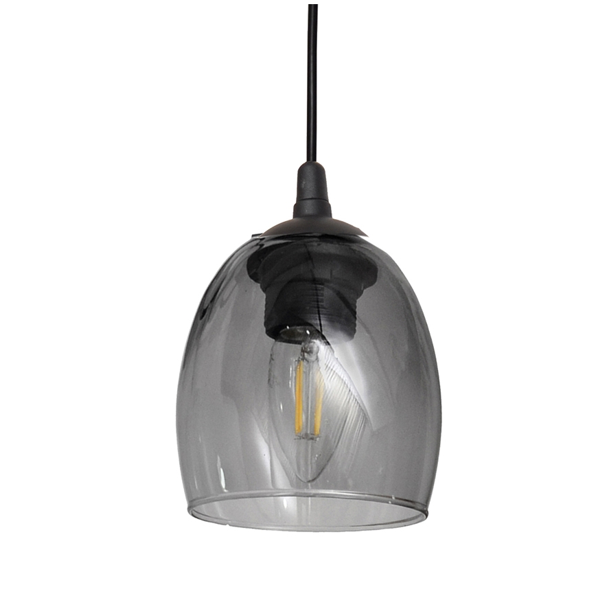 Κρεμαστό φωτιστικό οροφής BRILLANT 3xE27/15W/230V γκρι