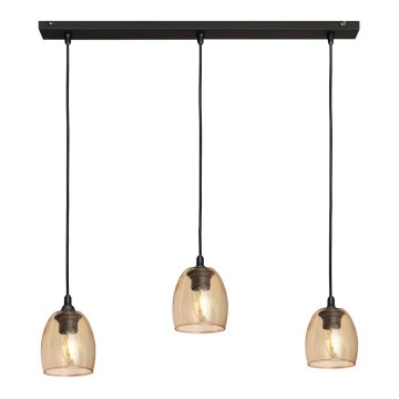 Κρεμαστό φωτιστικό οροφής BRILLANT 3xE27/15W/230V μπεζ