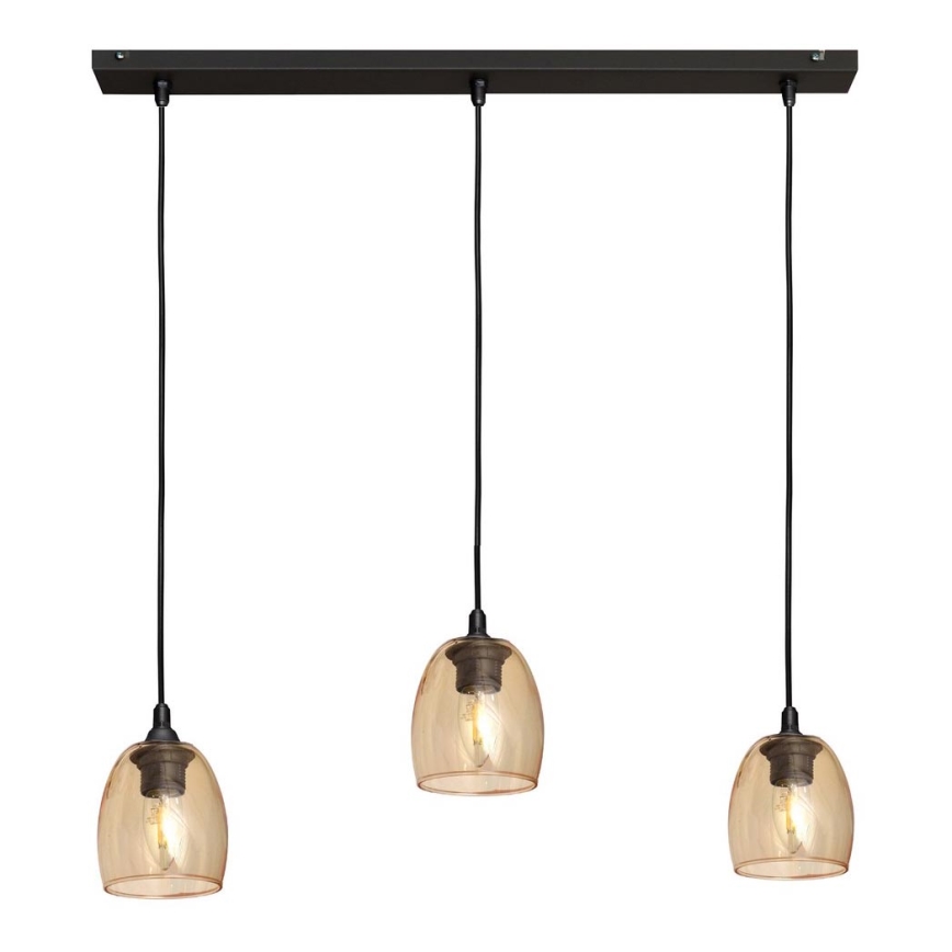 Κρεμαστό φωτιστικό οροφής BRILLANT 3xE27/15W/230V μπεζ