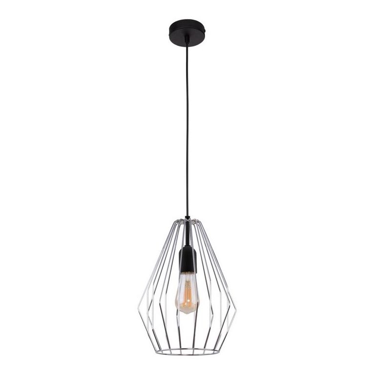 Κρεμαστό φωτιστικό οροφής BRYLANT 1xE27/60W/230V γυαλιστερό χρώμιο