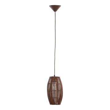 Κρεμαστό φωτιστικό οροφής BURI 1xE27/15W/230V καφέ