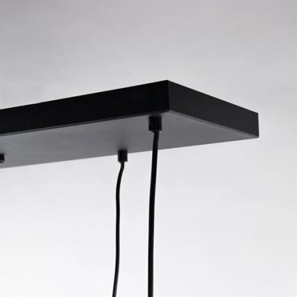 Κρεμαστό φωτιστικό οροφής CALYPSO 4xGU10/60W/230V + 4xE27/60W μαύρο/χρυσό