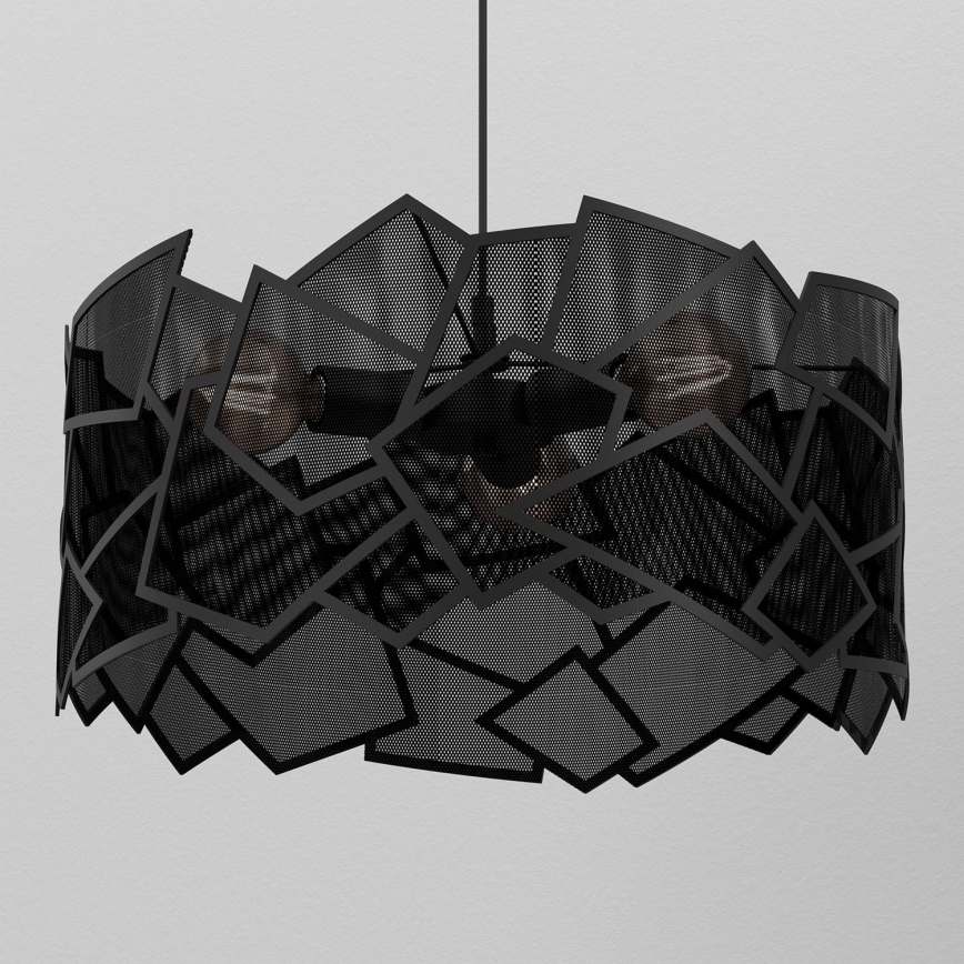 Κρεμαστό φωτιστικό οροφής CAMO 3xE27/15W/230V μαύρο