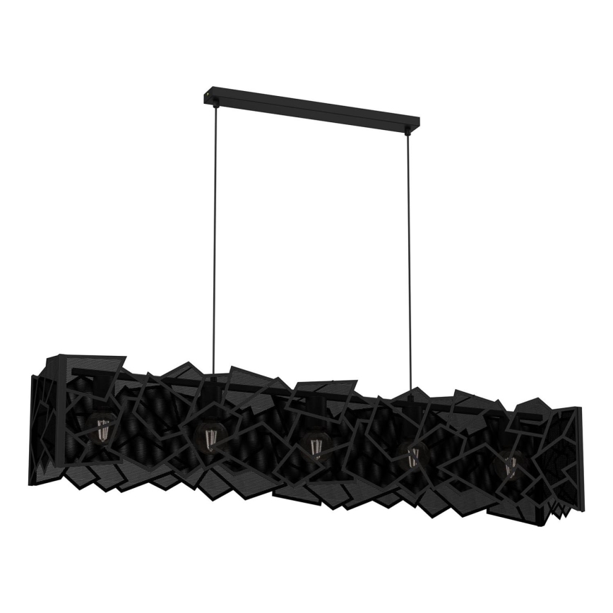 Κρεμαστό φωτιστικό οροφής CAMO 5xE27/15W/230V μαύρο