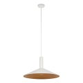 Κρεμαστό φωτιστικό οροφής CAPRI 1xE27/15W/230V διάμετρος 50 cm λευκό/χαλκός