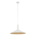 Κρεμαστό φωτιστικό οροφής CAPRI 1xE27/15W/230V διάμετρος 50 cm λευκό/χρυσό