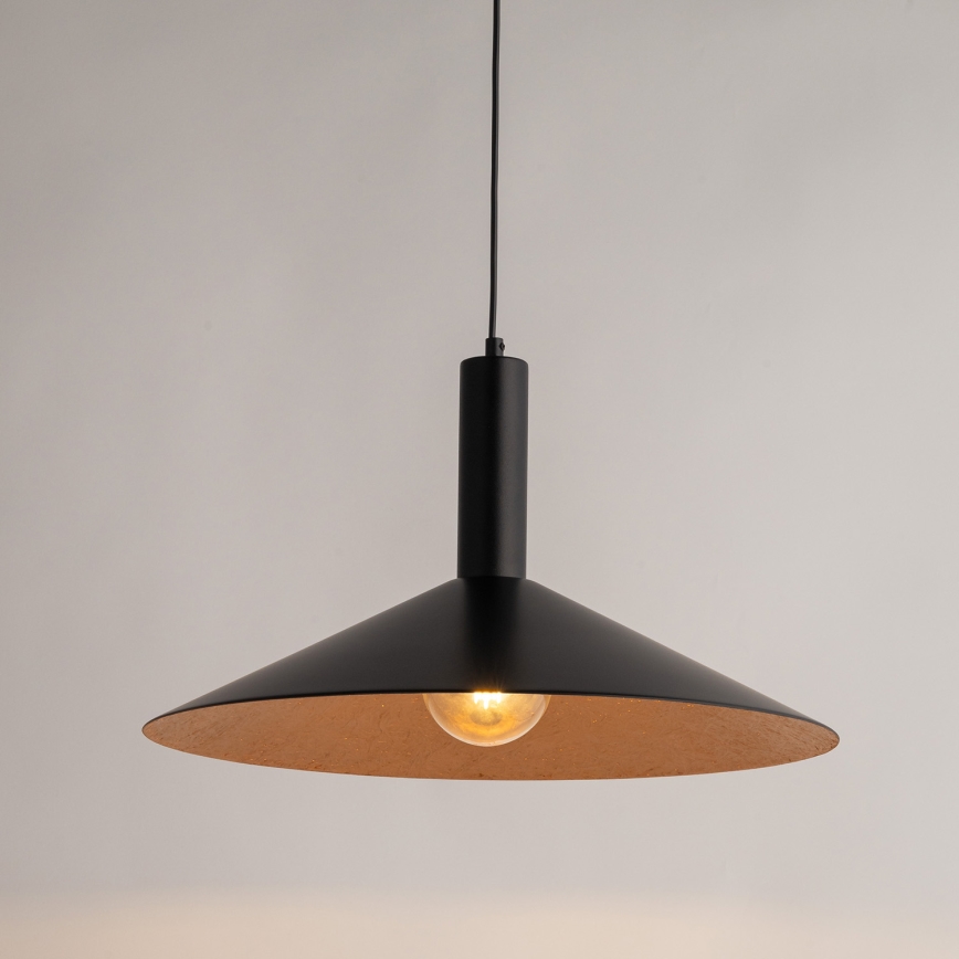 Κρεμαστό φωτιστικό οροφής CAPRI 1xE27/15W/230V διάμετρος 50 cm μαύρο/χαλκός