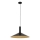 Κρεμαστό φωτιστικό οροφής CAPRI 1xE27/15W/230V διάμετρος 50 cm μαύρο/χρυσό