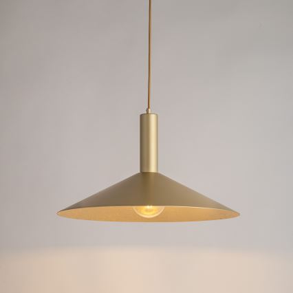 Κρεμαστό φωτιστικό οροφής CAPRI 1xE27/15W/230V διάμετρος 50 cm χρυσό
