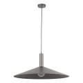 Κρεμαστό φωτιστικό οροφής CAPRI 1xE27/15W/230V διάμετρος 70 cm ανθρακί/γκρι