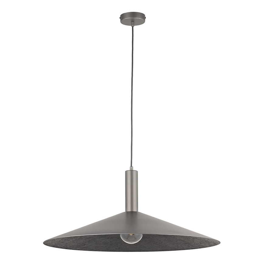 Κρεμαστό φωτιστικό οροφής CAPRI 1xE27/15W/230V διάμετρος 70 cm ανθρακί/γκρι