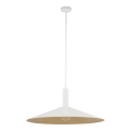 Κρεμαστό φωτιστικό οροφής CAPRI 1xE27/15W/230V διάμετρος 70 cm λευκό/χρυσό