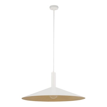 Κρεμαστό φωτιστικό οροφής CAPRI 1xE27/15W/230V διάμετρος 70 cm λευκό/χρυσό