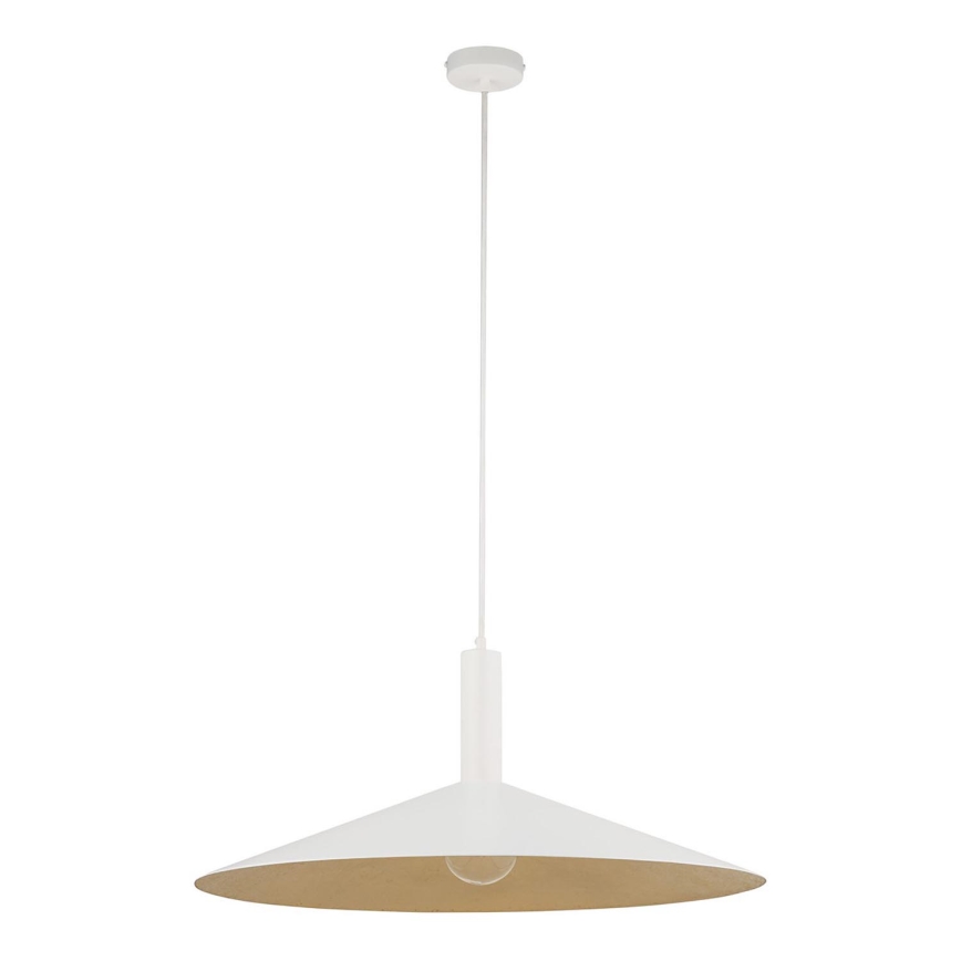 Κρεμαστό φωτιστικό οροφής CAPRI 1xE27/15W/230V διάμετρος 70 cm λευκό/χρυσό