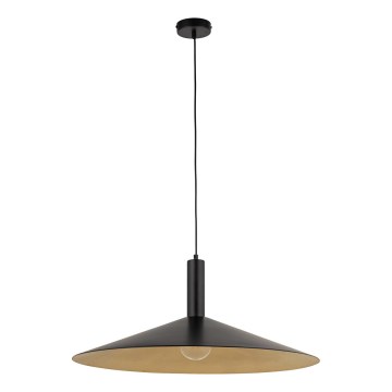 Κρεμαστό φωτιστικό οροφής CAPRI 1xE27/15W/230V διάμετρος 70 cm μαύρο/χρυσό
