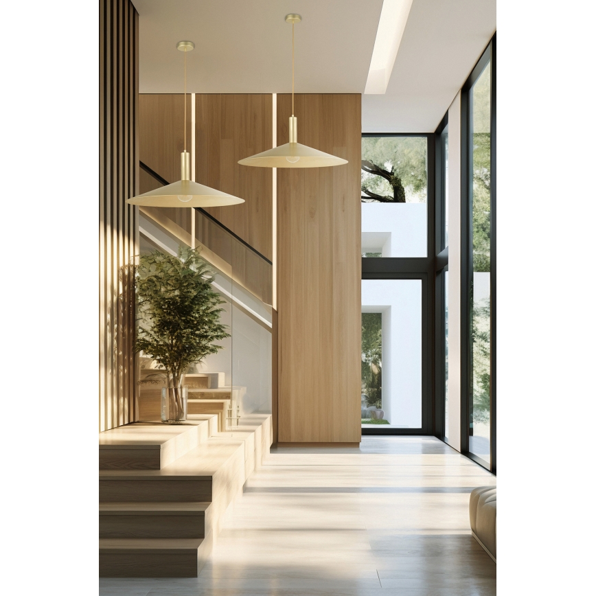 Κρεμαστό φωτιστικό οροφής CAPRI 1xE27/15W/230V διάμετρος 70 cm χρυσό