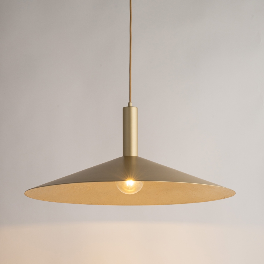 Κρεμαστό φωτιστικό οροφής CAPRI 1xE27/15W/230V διάμετρος 70 cm χρυσό