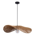 Κρεμαστό φωτιστικό οροφής CAPRI 1xE27/20W/230V διάμετρος 60 cm μπαμπού