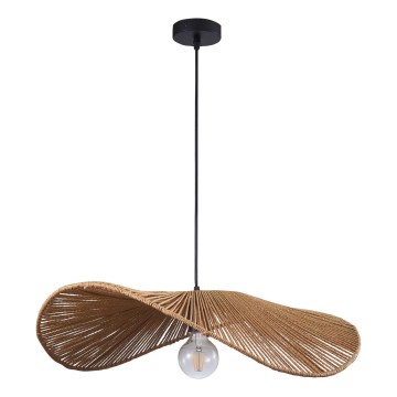 Κρεμαστό φωτιστικό οροφής CAPRI 1xE27/20W/230V διάμετρος 60 cm μπαμπού