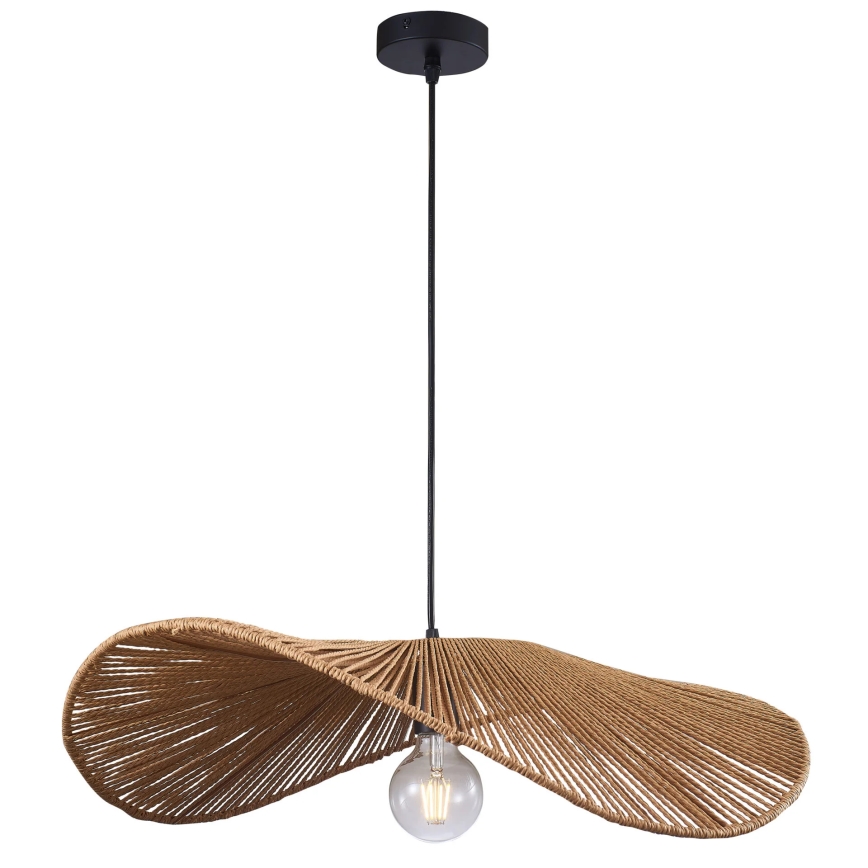 Κρεμαστό φωτιστικό οροφής CAPRI 1xE27/20W/230V διάμετρος 60 cm μπαμπού