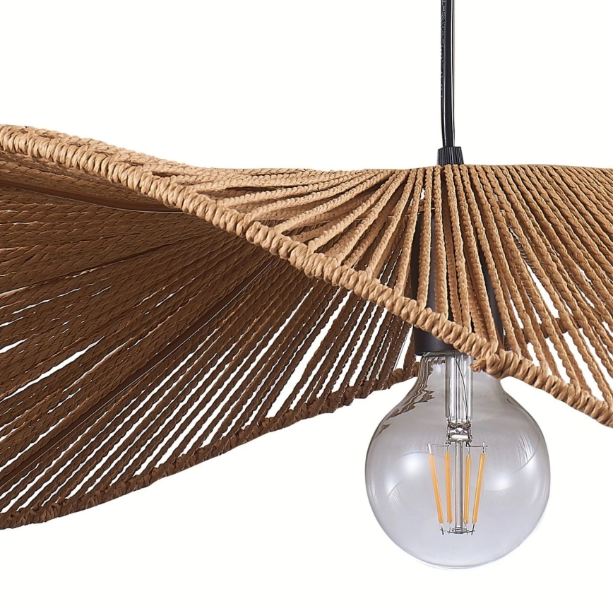 Κρεμαστό φωτιστικό οροφής CAPRI 1xE27/20W/230V διάμετρος 60 cm μπαμπού